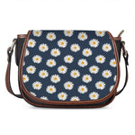 Polka Dot Daisy Floral Pattern Print Saddle Bag