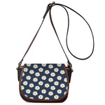 Polka Dot Daisy Floral Pattern Print Saddle Bag