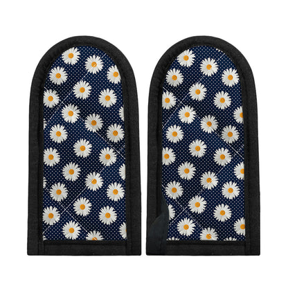 Polka Dot Daisy Floral Pattern Print Skillet Handle Cover