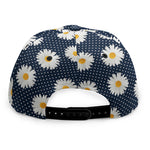 Polka Dot Daisy Floral Pattern Print Snapback Cap