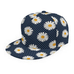 Polka Dot Daisy Floral Pattern Print Snapback Cap