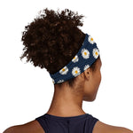 Polka Dot Daisy Floral Pattern Print Sports Headband