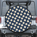 Polka Dot Daisy Floral Pattern Print Tire Cover