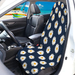 Polka Dot Daisy Floral Pattern Print Waterproof Car Seat Cover