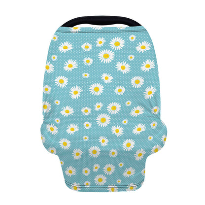 Polka Dot Daisy Flower Pattern Print Baby Seat Cover