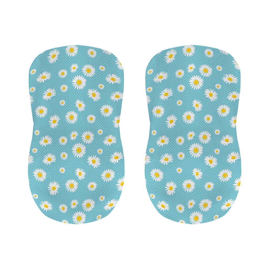 Polka Dot Daisy Flower Pattern Print Bar Stool Covers