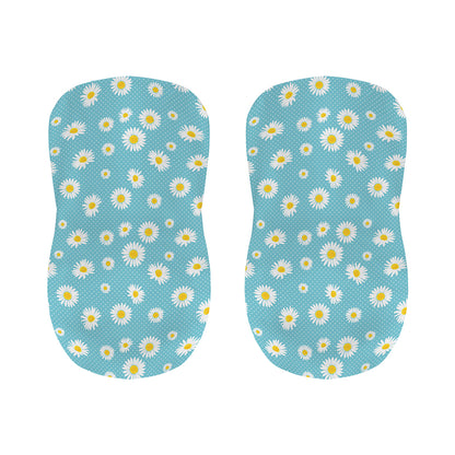 Polka Dot Daisy Flower Pattern Print Bar Stool Covers