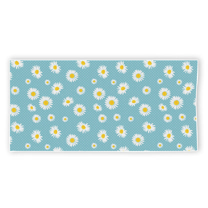 Polka Dot Daisy Flower Pattern Print Beach Towel