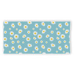 Polka Dot Daisy Flower Pattern Print Beach Towel