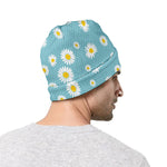 Polka Dot Daisy Flower Pattern Print Beanie