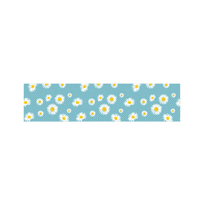 Polka Dot Daisy Flower Pattern Print Bed Runner