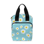 Polka Dot Daisy Flower Pattern Print Bible Tote Bag