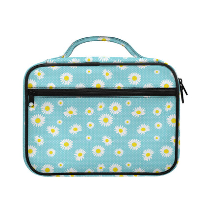 Polka Dot Daisy Flower Pattern Print Briefcase Bible Bag