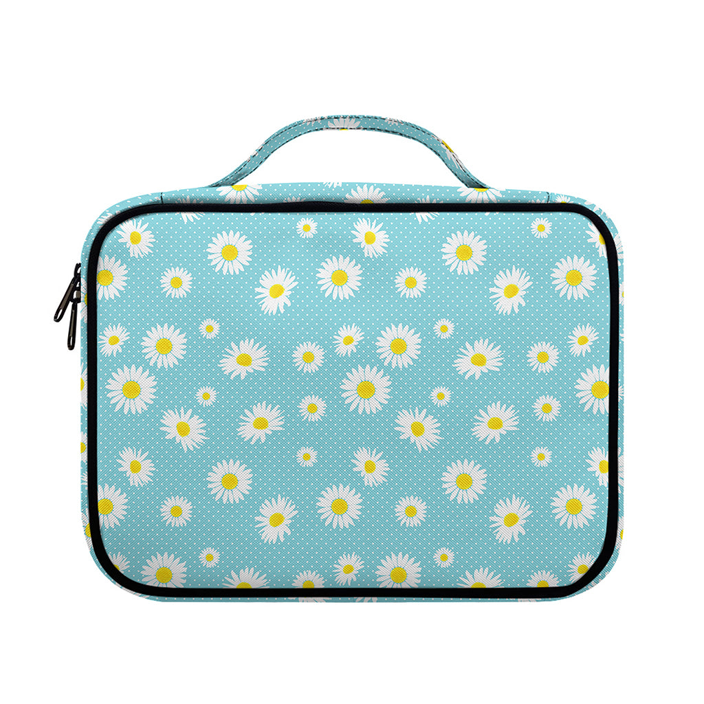 Polka Dot Daisy Flower Pattern Print Briefcase Bible Bag