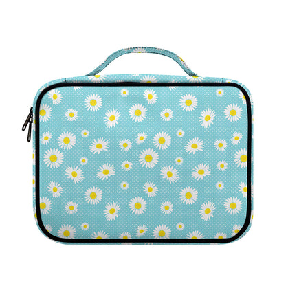 Polka Dot Daisy Flower Pattern Print Briefcase Bible Bag