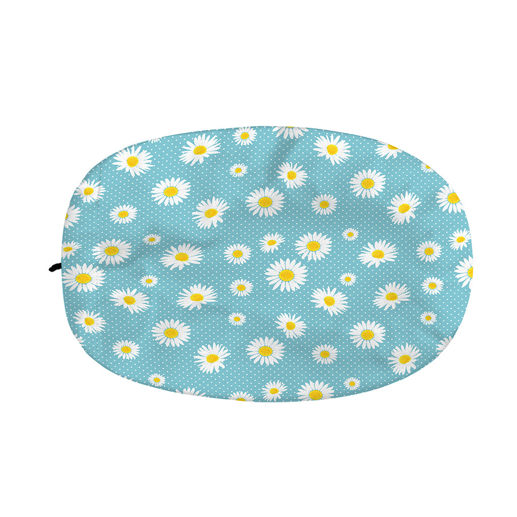 Polka Dot Daisy Flower Pattern Print Car Side Mirror Covers