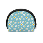 Polka Dot Daisy Flower Pattern Print Coin Purse
