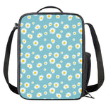 Polka Dot Daisy Flower Pattern Print Crossbody Lunch Bag