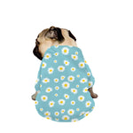 Polka Dot Daisy Flower Pattern Print Dog Zip Up Jacket