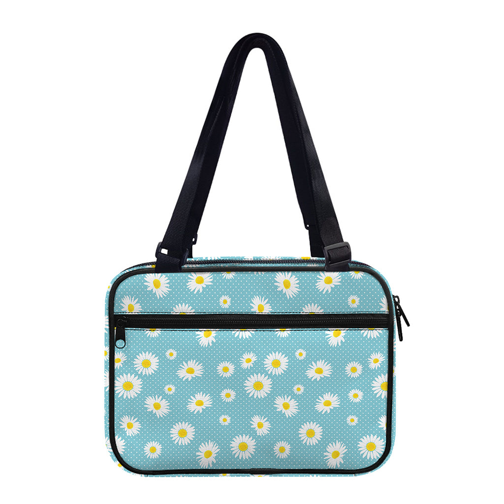 Polka Dot Daisy Flower Pattern Print Double Strap Bible Bag
