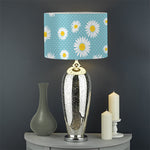 Polka Dot Daisy Flower Pattern Print Drum Lamp Shade