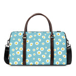 Polka Dot Daisy Flower Pattern Print Duffle Bag