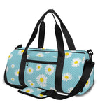 Polka Dot Daisy Flower Pattern Print Gym Bag