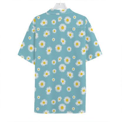 Polka Dot Daisy Flower Pattern Print Hawaiian Shirt
