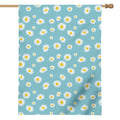 Polka Dot Daisy Flower Pattern Print House Flag