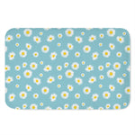 Polka Dot Daisy Flower Pattern Print Indoor Door Mat