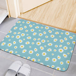 Polka Dot Daisy Flower Pattern Print Indoor Door Mat