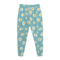 Polka Dot Daisy Flower Pattern Print Jogger Pants