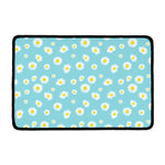 Polka Dot Daisy Flower Pattern Print Kitchen Mat