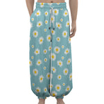 Polka Dot Daisy Flower Pattern Print Lantern Pants