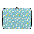 Polka Dot Daisy Flower Pattern Print Laptop Sleeve