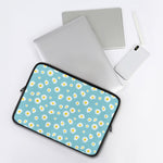 Polka Dot Daisy Flower Pattern Print Laptop Sleeve