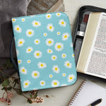 Polka Dot Daisy Flower Pattern Print Leather Bible Cover