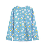 Polka Dot Daisy Flower Pattern Print Long Sleeve Short Coat