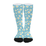 Polka Dot Daisy Flower Pattern Print Long Socks