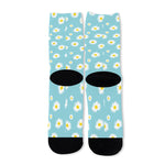 Polka Dot Daisy Flower Pattern Print Long Socks