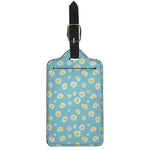 Polka Dot Daisy Flower Pattern Print Luggage Tag