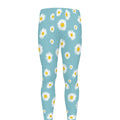 Polka Dot Daisy Flower Pattern Print Men's Leggings