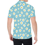 Polka Dot Daisy Flower Pattern Print Men's Shirt