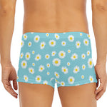 Polka Dot Daisy Flower Pattern Print Men's Short Boxer Briefs