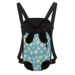 Polka Dot Daisy Flower Pattern Print Pet Carrier Backpack