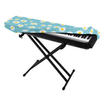 Polka Dot Daisy Flower Pattern Print Piano Keyboard Cover