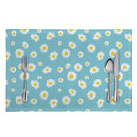 Polka Dot Daisy Flower Pattern Print Placemat