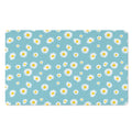 Polka Dot Daisy Flower Pattern Print Polyester Doormat