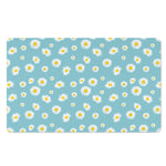 Polka Dot Daisy Flower Pattern Print Polyester Doormat