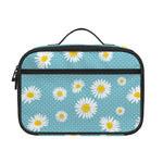 Polka Dot Daisy Flower Pattern Print Portable Lunch Bag